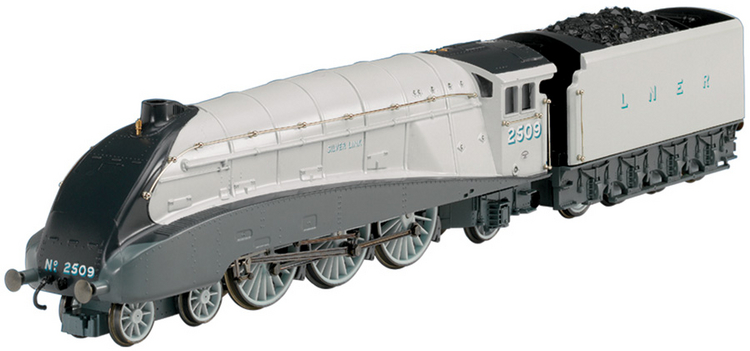 Hornby R2367 (Live Steam) Class A4, 4-6-2, LNER Silver, 2509, 'Silver 